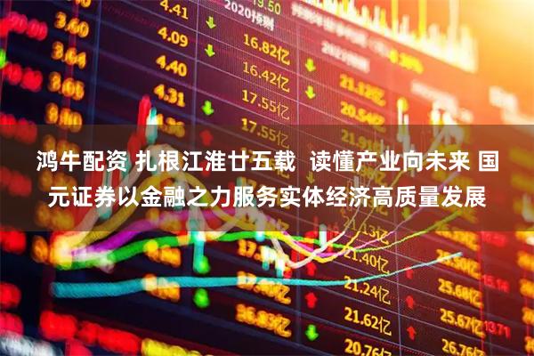鸿牛配资 扎根江淮廿五载  读懂产业向未来 国元证券以金融之力服务实体经济高质量发展